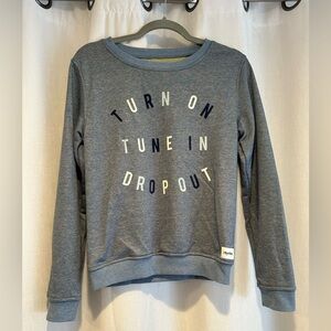 Lulu's Rhythm Blue Long Sleeve Sweatshirt